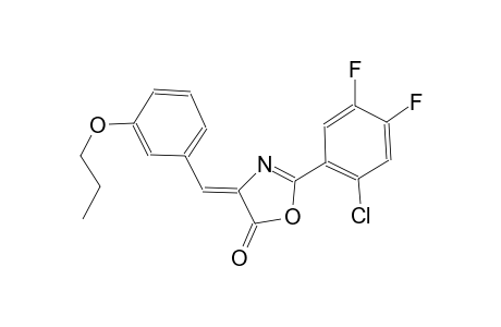 (4Z)-2-(2-chloro-4,5-difluorophenyl)-4-(3-propoxybenzylidene)-1,3-oxazol-5(4H)-one