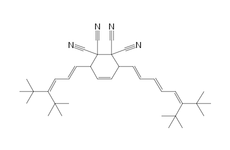 3-[(1E)-4-tert-butyl-5,5-dimethyl-hexa-1,3-dienyl]-6-[(1E,3E)-6-tert-butyl-7,7-dimethyl-octa-1,3,5-trienyl]cyclohex-4-ene-1,1,2,2-tetracarbonitrile