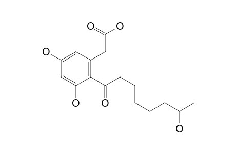 2-[3,5-dihydroxy-2-(7-hydroxyoctanoyl)phenyl]acetic acid
