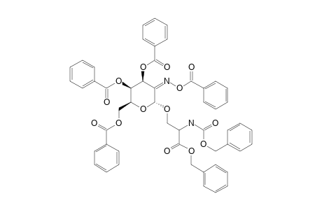 O(3)-[3,4,6-TRI-O-BENZOYL-2-(BENZOYLOXYIMINO)-2-DEOXY-ALPHA-D-LYXO-HEXOPYRANOSYL]-N-BENZYLOXYCARBONYL-L-SERINE-BENZYLESTER
