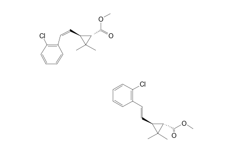 METHYL-(1S,3S)-3-[2-(2-CHLOROPHENYL)-ETHEN-1-YL]-2,2-DIMETHYLCYCLOPROPANE-1-CARBOXYLATE;MIXTURE
