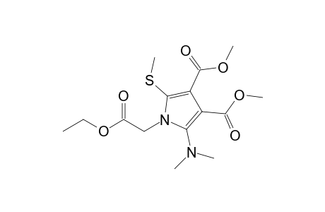 Dimethyl 5-(dimethylamino)-1-[(ethoxycarbonyl)methyl]-2-(methylthio)-1H-pyrrole-3,4-dicarboxylate