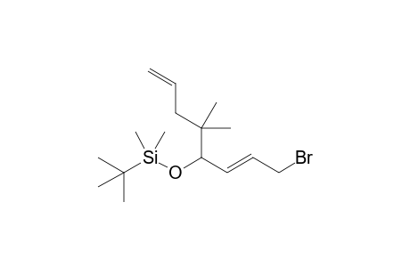 4-[(t-Butyldimethylsilyl)oxy]-1-bromo-5,5-dimethylocta-2,7-diene