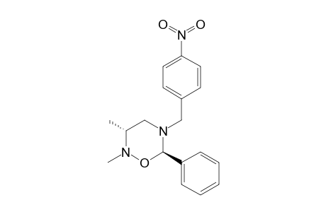 (3R,6R)-2,3-dimethyl-5-(4-nitrobenzyl)-6-phenyl-1,2,5-oxadiazinane