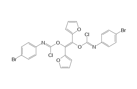 (E)-1,2-Di-(2-furyl)-vinylene-bis[N-(4-bromo-phenyl)-chloroformimidate]