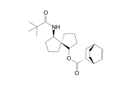 (+-)-(1R,2R,4R)-(5R,6R)-6-Pivalamidospiro[4.4]nonan-1-yl bicyclo[2.2.2]oct-4-enoate