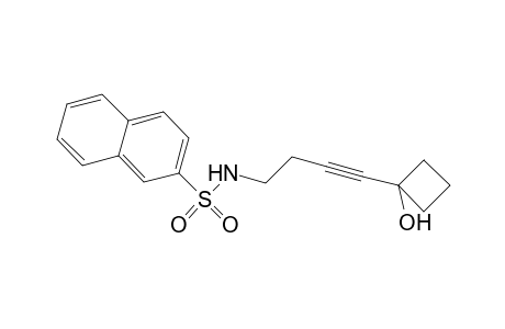 N-(4-(1-hydroxycyclobutyl)but-3-ynyl)naphthalene-2-sulfonamide