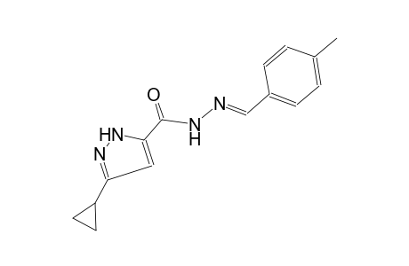 1H-pyrazole-5-carboxylic acid, 3-cyclopropyl-, 2-[(E)-(4-methylphenyl)methylidene]hydrazide