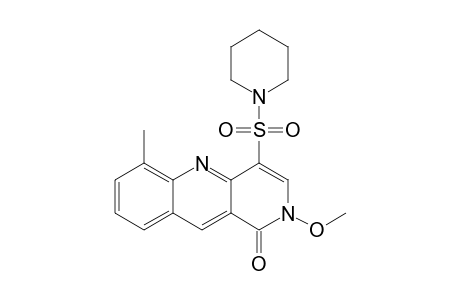 N-(2-METHOXY-6-METHYL-1-OXO-1,2-DIHYDROBENZO-[B]-[1,6]-NAPHTHYRIDINE-4-SULFONYL)-PIPERIDINE