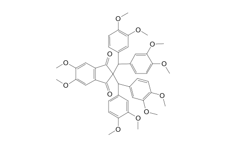 2,2-bis[bis(3,4-dimethoxyphenyl)methyl]-5,6-dimethoxy-indane-1,3-dione