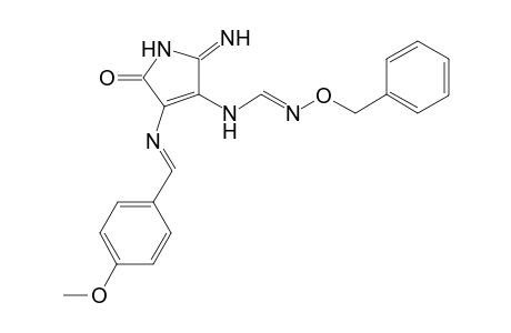 N-[5-Imino-3-(4-methoxyphenylmethyleneimino)-2-oxopyrrol-4-yl]-O-benzylformamidoxime