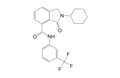 1H-isoindole-4-carboxamide, 2-cyclohexyl-2,3-dihydro-3-oxo-N-[3-(trifluoromethyl)phenyl]-