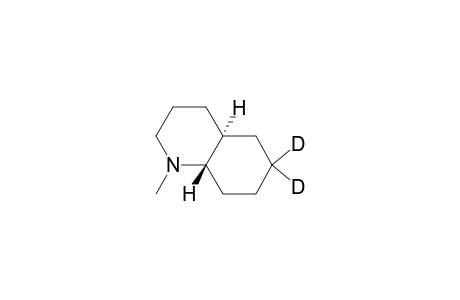 Quinoline-6-D, decahydro-6-D-1-methyl-, trans-