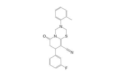 2H,6H-pyrido[2,1-b][1,3,5]thiadiazine-9-carbonitrile, 8-(3-fluorophenyl)-3,4,7,8-tetrahydro-3-(2-methylphenyl)-6-oxo-