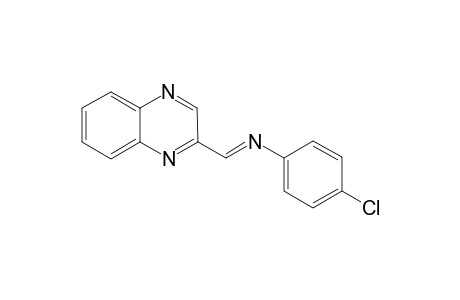 (E)-4-chloro-N-(quinoxalin-2-ylmethylene)aniline