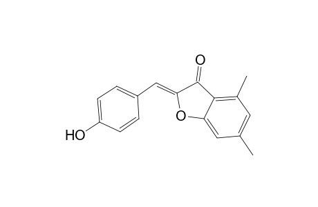 (2E)-2-(4-Hydroxybenzylidene)-4,6-dimethyl-1-benzofuran-3(2H)-one