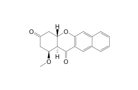1H-Benzo[b]xanthene-3,12(2H,4H)-dione, 4a,12a-dihydro-1-methoxy-, (1.alpha.,4a.alpha.,12a.beta.)-