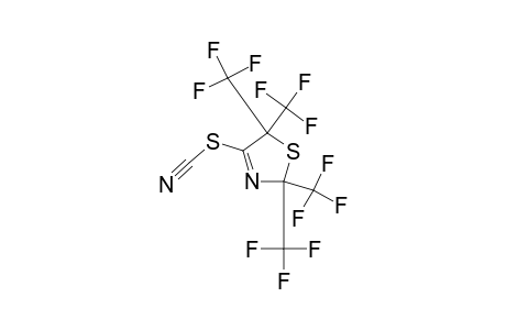 2,5-Dihydro-2,2,5,5-tetrakis(trifluoromethyl)-4-thiazolylthiocyanate