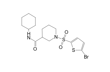 1-[(5-bromo-2-thienyl)sulfonyl]-N-cyclohexyl-3-piperidinecarboxamide