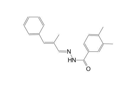 3,4-dimethyl-N'-[(E,2E)-2-methyl-3-phenyl-2-propenylidene]benzohydrazide