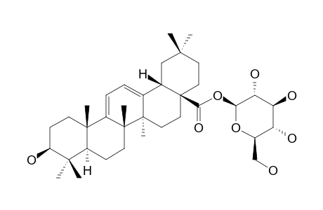 28-O-BETA-D-GLUCOPYRANOSYLESTER-OLEAN-9(11),12-DIENE