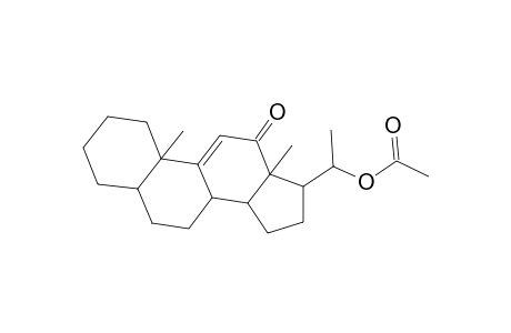 5.alpha.-Pregn-9(11)-en-12-one, 20.beta.-hydroxy-, acetate