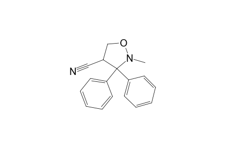 2-Methyl-3,3-diphenyl-1,2-oxazolidine-4-carbonitrile