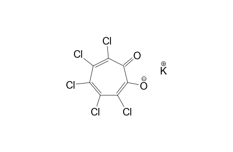2-HYDROXY-3,4,5,6,7-PENTACHLORO-2,4,6-CYCLOHEPTATRIEN-1-ONE, MONOPOTASSIUM SALT