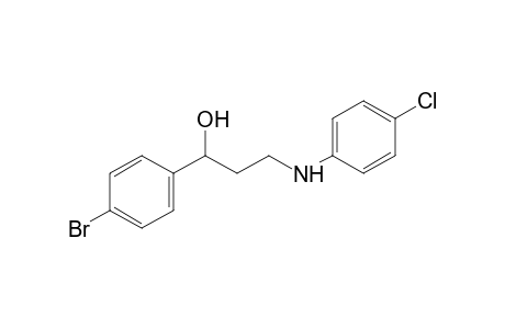 p-bromo-alpha-[2-(p-chloroanilino)ethyl]benzyl alcohol