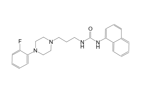 urea, N-[3-[4-(2-fluorophenyl)-1-piperazinyl]propyl]-N'-(1-naphthalenyl)-