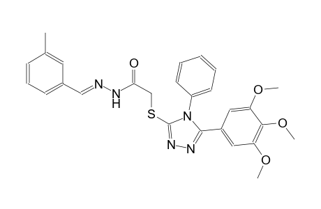 acetic acid, [[4-phenyl-5-(3,4,5-trimethoxyphenyl)-4H-1,2,4-triazol-3-yl]thio]-, 2-[(E)-(3-methylphenyl)methylidene]hydrazide