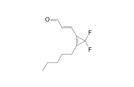(E)-3-(2-amyl-3,3-difluoro-1-cyclopropenyl)acrolein
