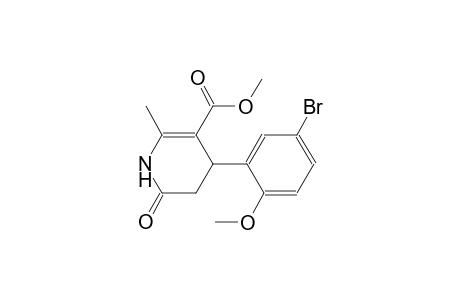 3-pyridinecarboxylic acid, 4-(5-bromo-2-methoxyphenyl)-1,4,5,6-tetrahydro-2-methyl-6-oxo-, methyl ester