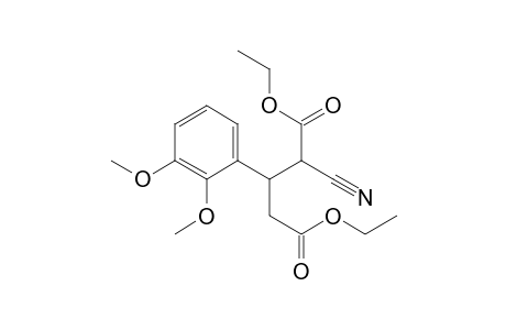 Diethyl 2-cyano-3-(2,3-dimethoxyphenyl)pentanedioate