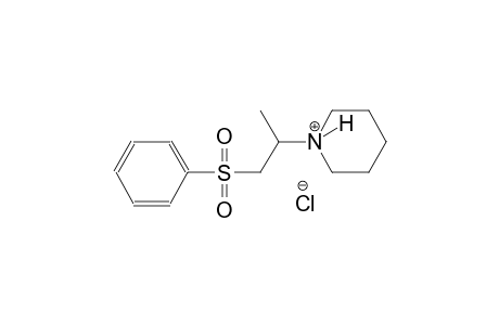 piperidinium, 1-[1-methyl-2-(phenylsulfonyl)ethyl]-, chloride