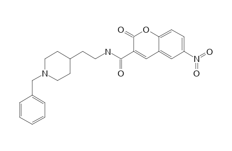 N-[2-(1-Benzylpiperidin-4-yl)ethyl]-6-nitro-2-oxo-2H-chromene-3-carboxamide