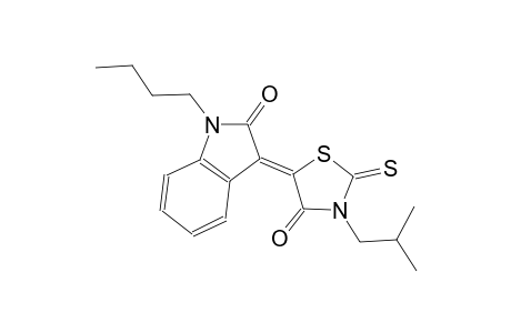 2H-indol-2-one, 1-butyl-1,3-dihydro-3-[3-(2-methylpropyl)-4-oxo-2-thioxo-5-thiazolidinylidene]-, (3Z)-