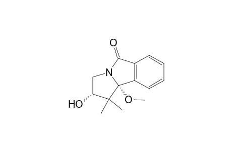 1,1-Dimethyl-2.alpha.-hydroxy-9b.alpha.-methoxy-1,2,3,9b-tetrahydro-5H-pyrrolo[2,1-a]isoindol-5-one