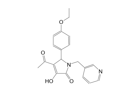4-acetyl-5-(4-ethoxyphenyl)-3-hydroxy-1-(3-pyridinylmethyl)-1,5-dihydro-2H-pyrrol-2-one