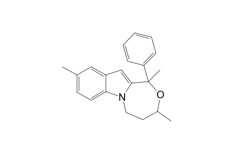 (+/-)-1,3,9-trimethyl-1-phenyl-1,3,4,5-tetrahydro-[1,4]oxazepino[4,3-a]indole