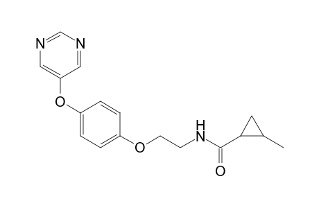 Cyclopropanecarboxamide, 2-methyl-N-[2-[4-(5-pyrimidinyloxy)phenoxy]ethyl]-