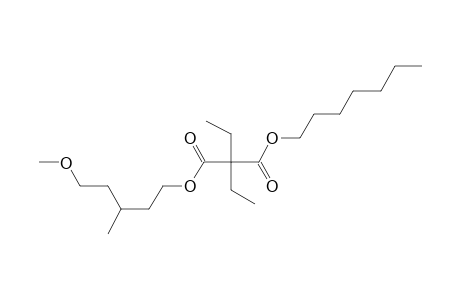 Diethylmalonic acid, heptyl 5-methoxy-3-methylpentyl ester