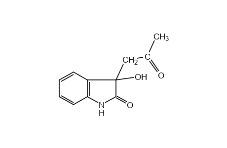 3-acetonyl-3-hydroxy-2-indolinone