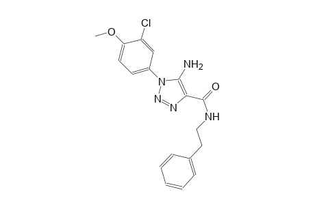 1H-1,2,3-triazole-4-carboxamide, 5-amino-1-(3-chloro-4-methoxyphenyl)-N-(2-phenylethyl)-