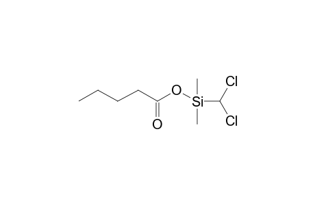 (Dichloromethyl)(dimethyl)silyl pentanoate
