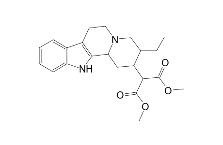 Corynan-16-carboxylic acid, 17-methoxy-17-oxo-, methyl ester, (.+-.)-