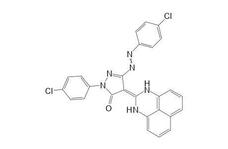 2-[3-(4-Chlorophenylazo)-1-(4-chlorophenyl)-5-oxo-pyrazol-4-yl]-perimidine