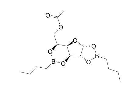 .alpha.-D-glucofuranose cyclic-1,2:3,5-bis(butaneboronate)6-O-acetate