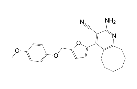 2-amino-4-{5-[(4-methoxyphenoxy)methyl]-2-furyl}-5,6,7,8,9,10-hexahydrocycloocta[b]pyridine-3-carbonitrile