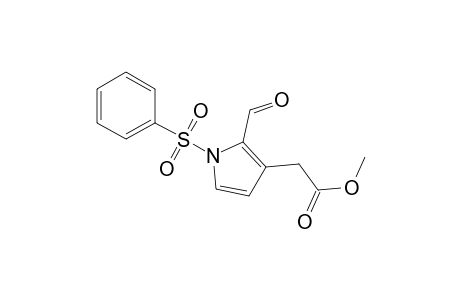 Methyl 2-formyl-1-phenylsulfonylpyrrolo-3-ylacetate